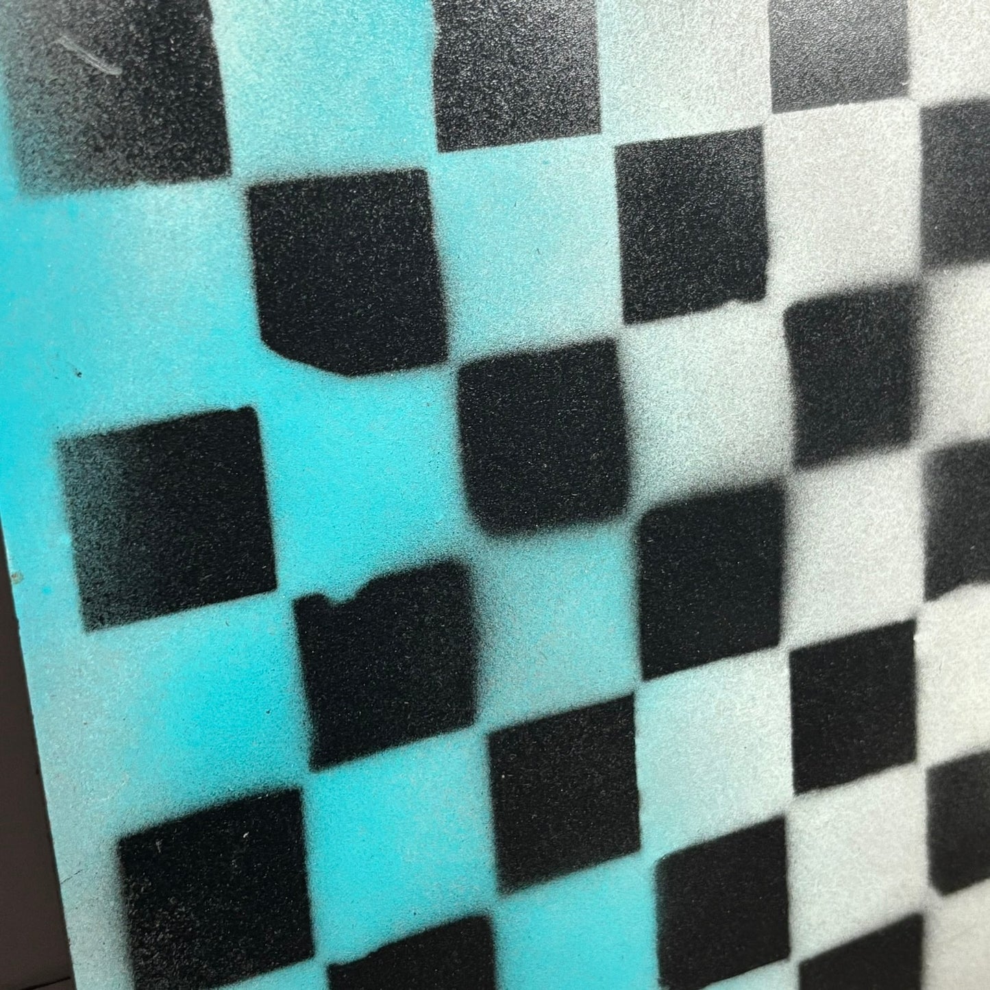 Snow Blue - Painted Chess Board