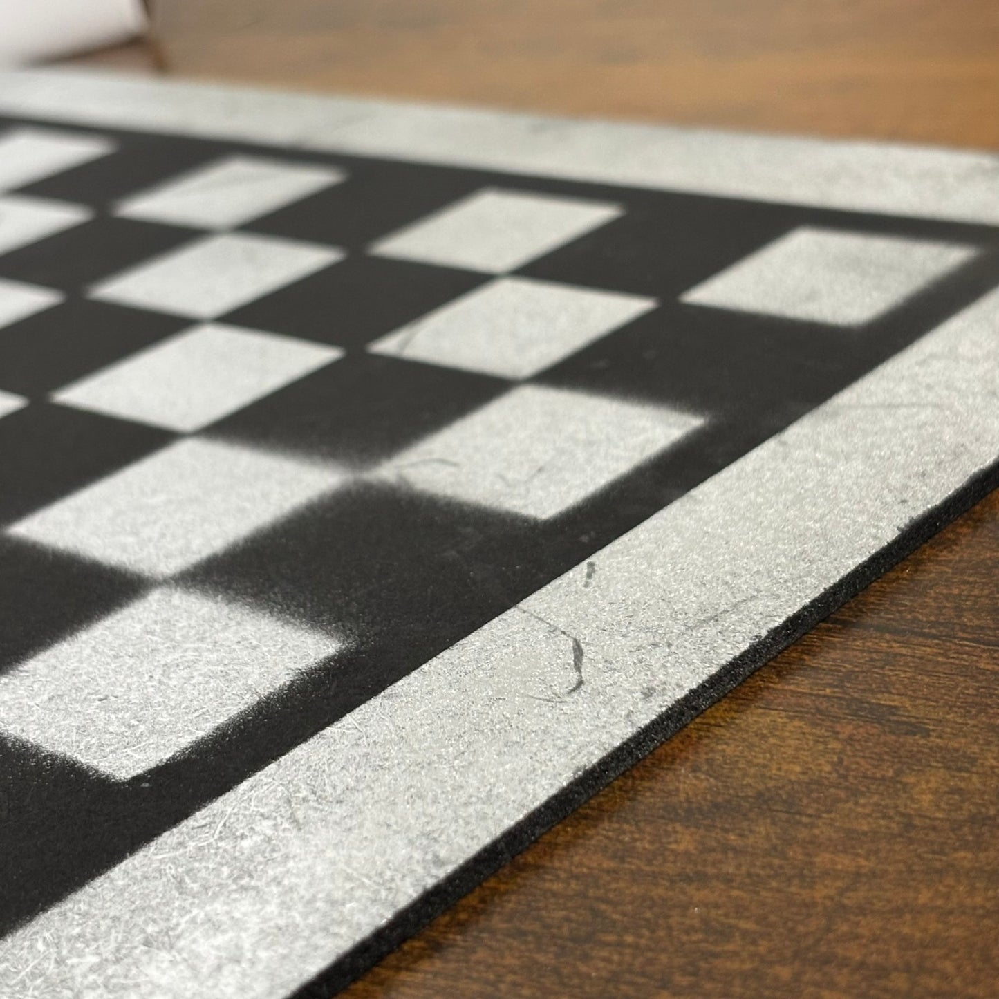 Black & Silver - Painted Chess Board
