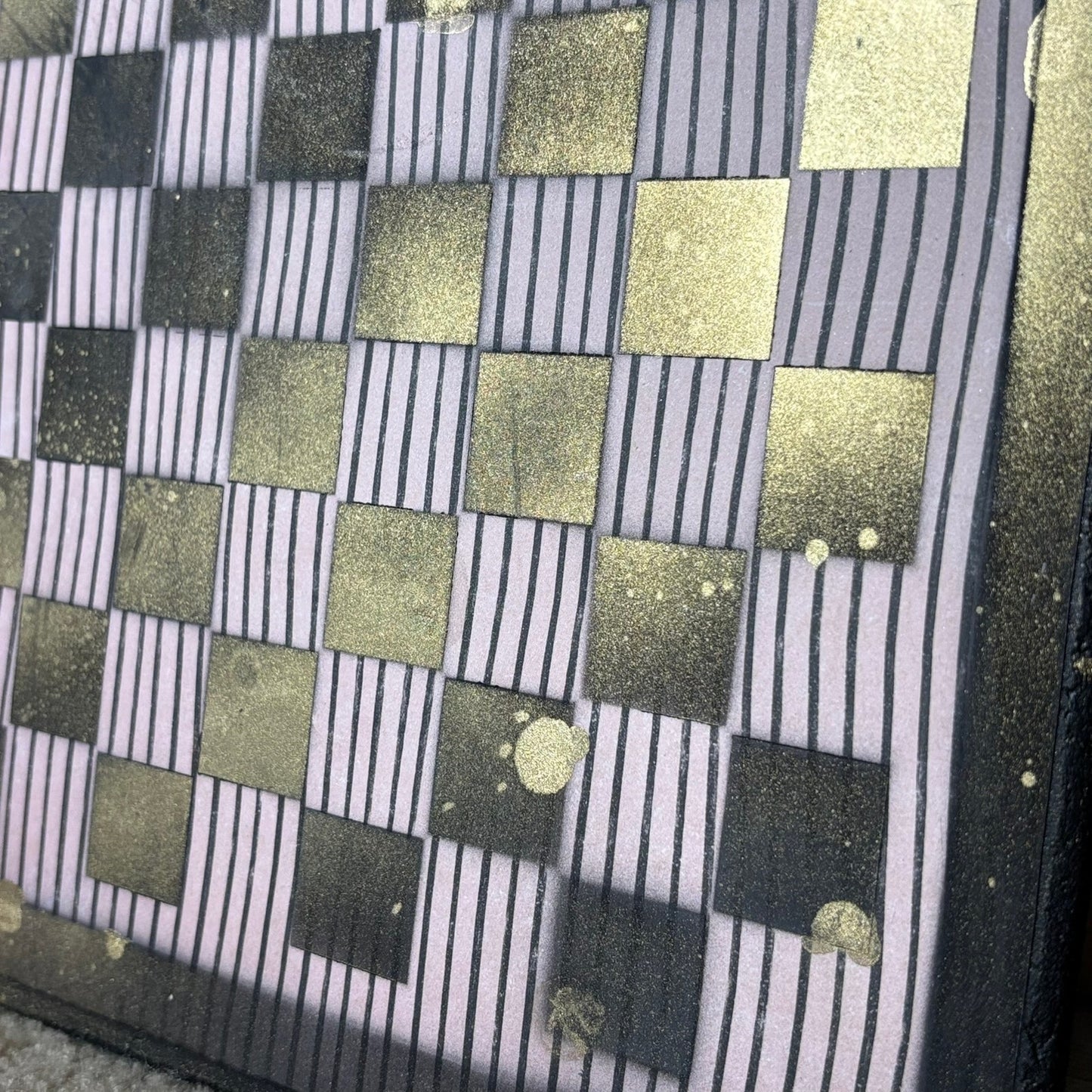 Gold Lining - Scrapbook Chess Board