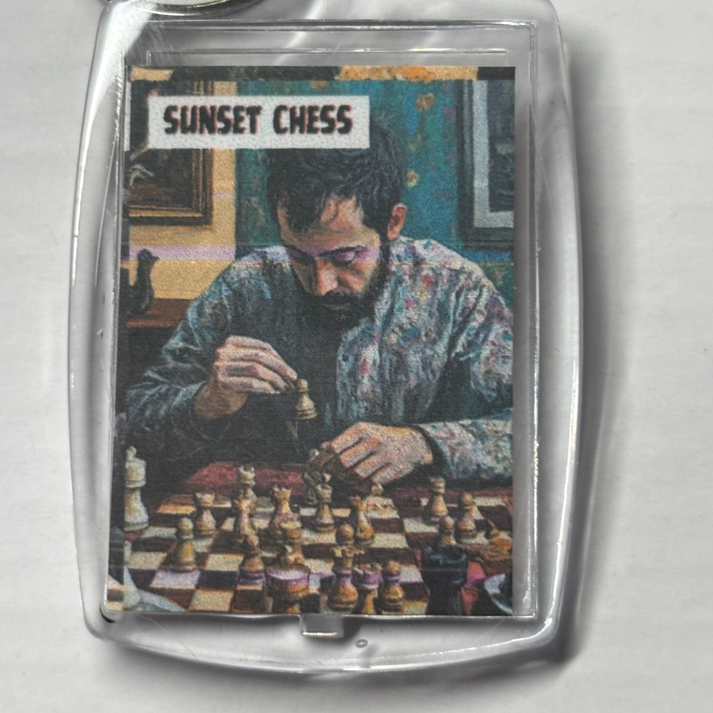 Simple Man - Chess  Photo Keychain