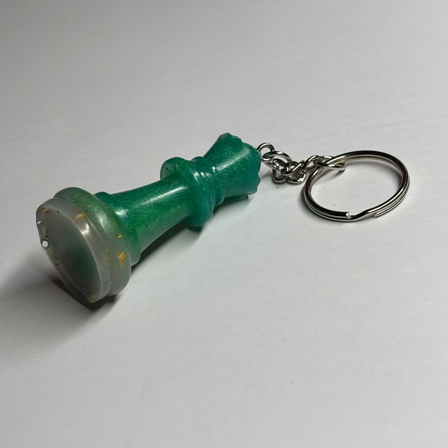 Green Crystal Queen - Handmade Resin Keychain