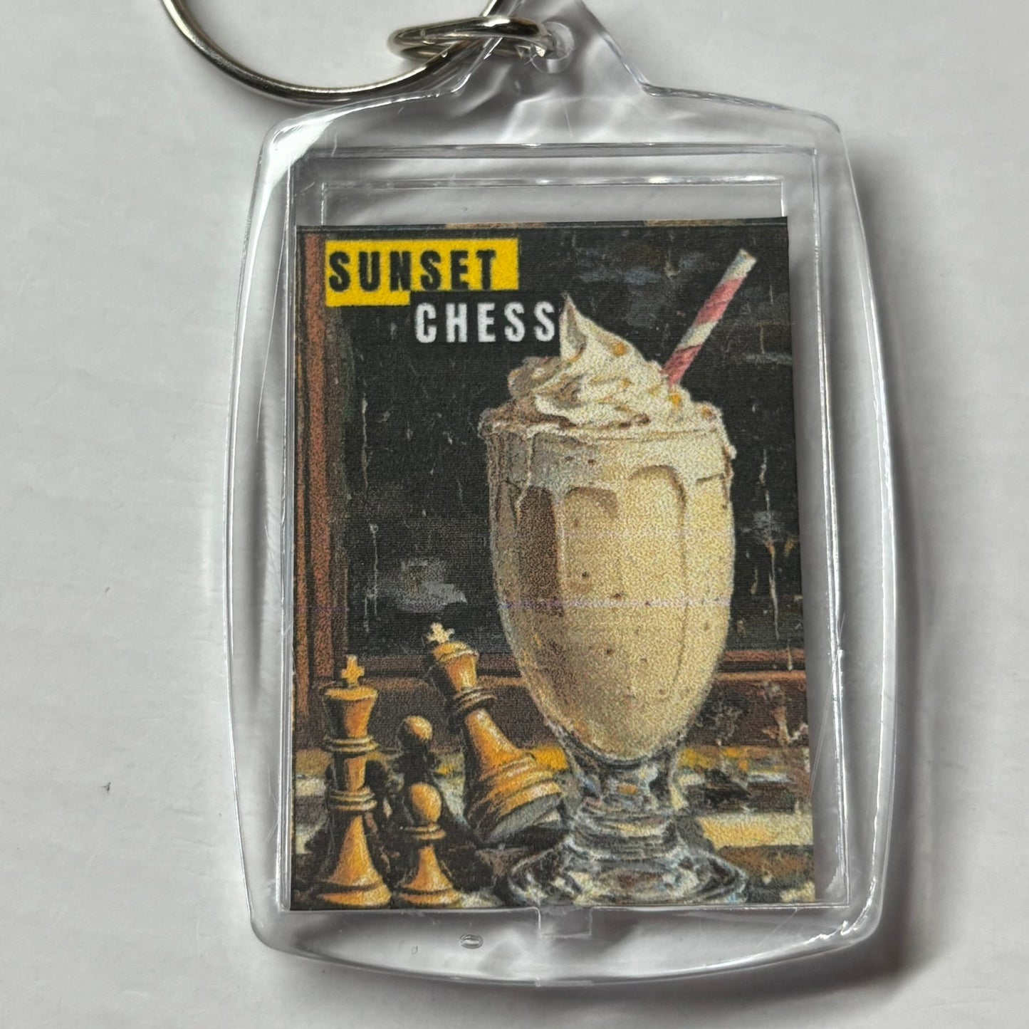 Milkshake - Chess  Photo Keychain