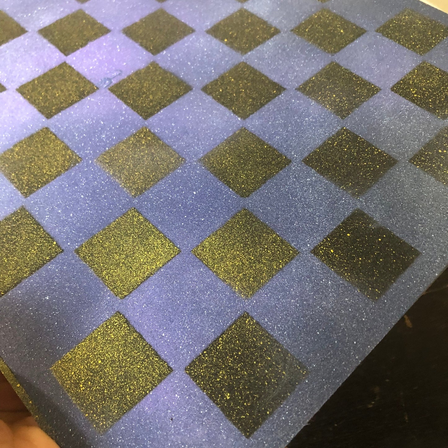 Purple Space - Painted Chess Set