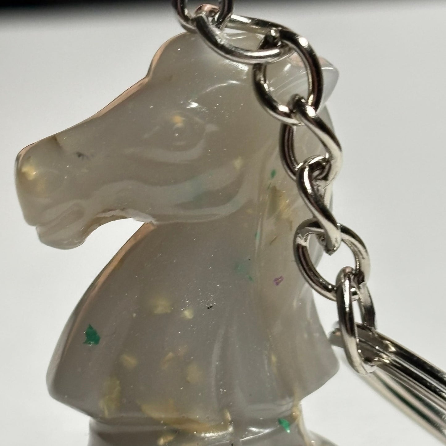 The White Knight - Handmade Resin Keychain