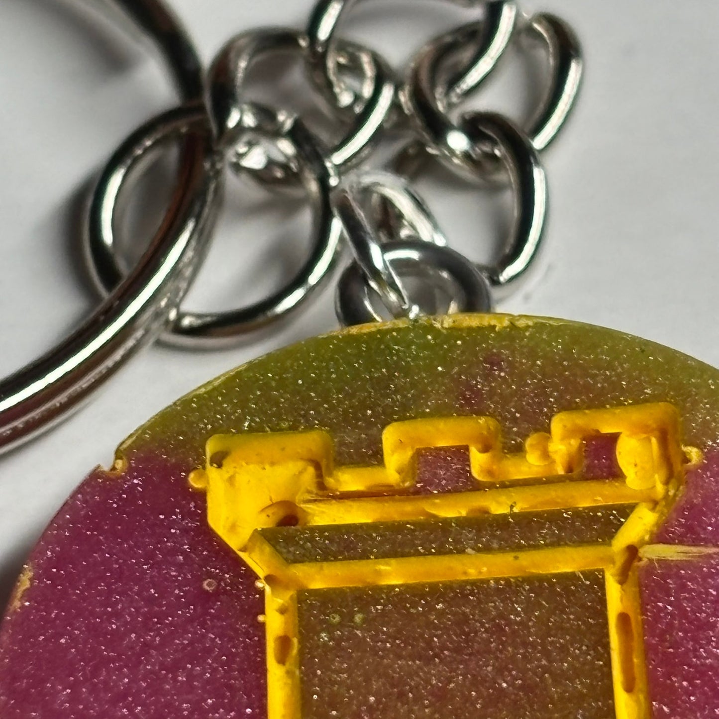 Army Pink Rook - Handmade Resin Keychain