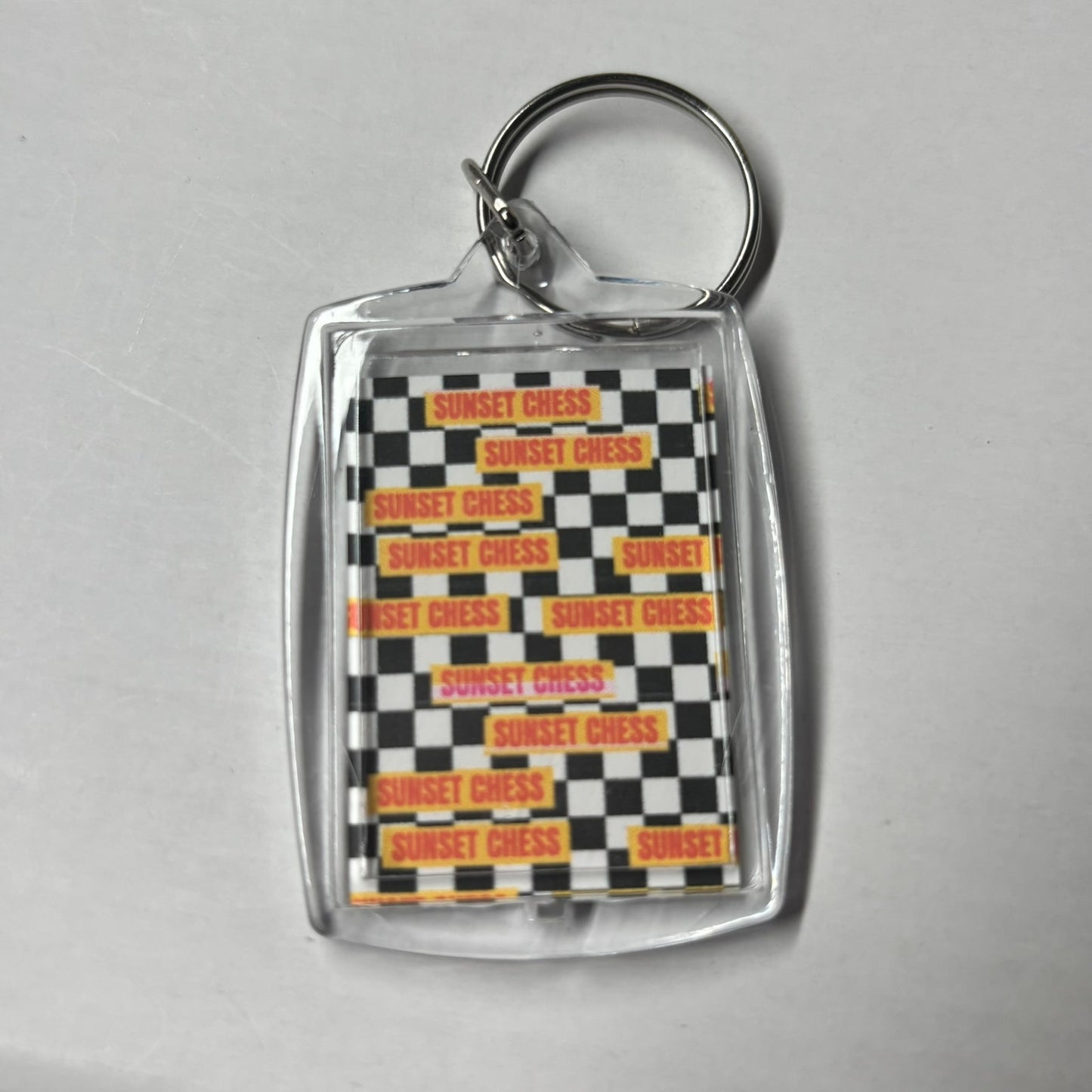 Dark Games - Chess  Photo Keychain