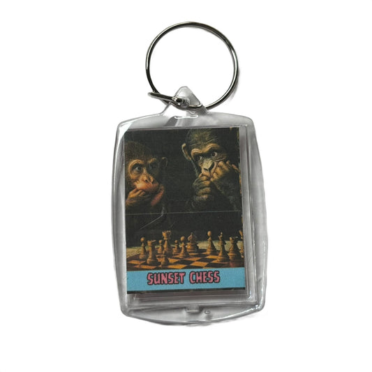 Chimp Blunder - Chess  Photo Keychain