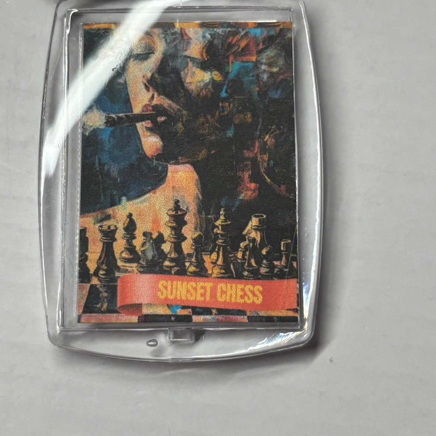 Smoker - Chess  Photo Keychain