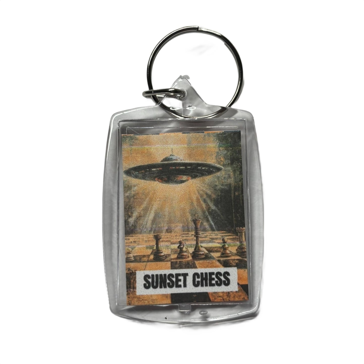 UFO - Chess  Photo Keychain