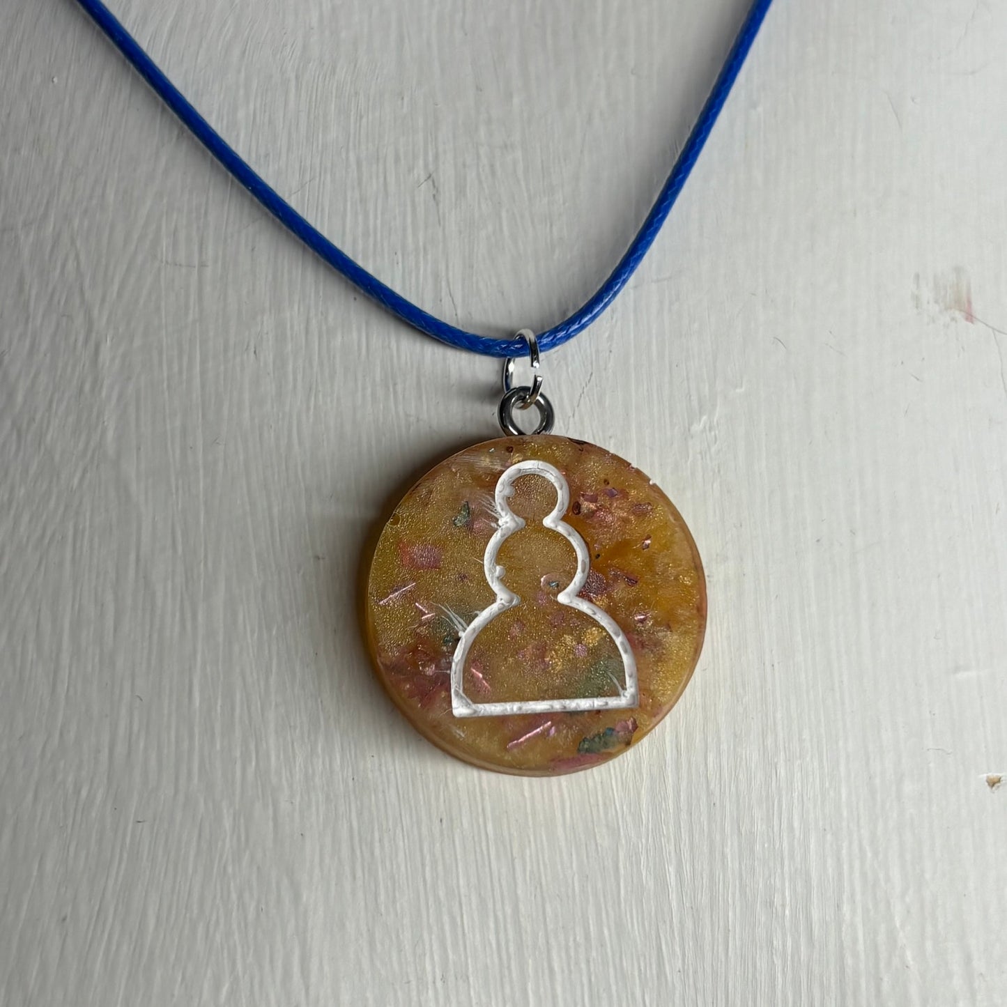 Banana Yellow Pawn - Handmade Resin Chess Necklace
