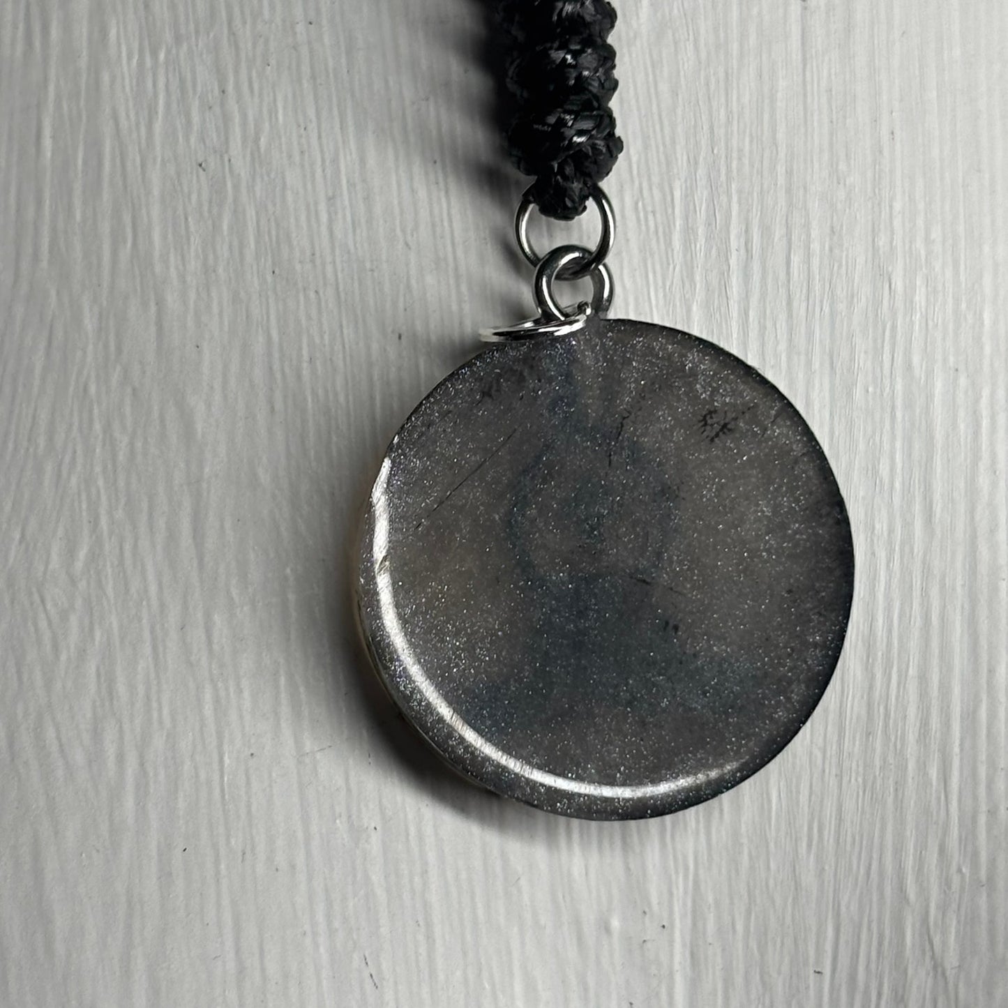 Gray Bishop - Handmade Resin Chess Necklace