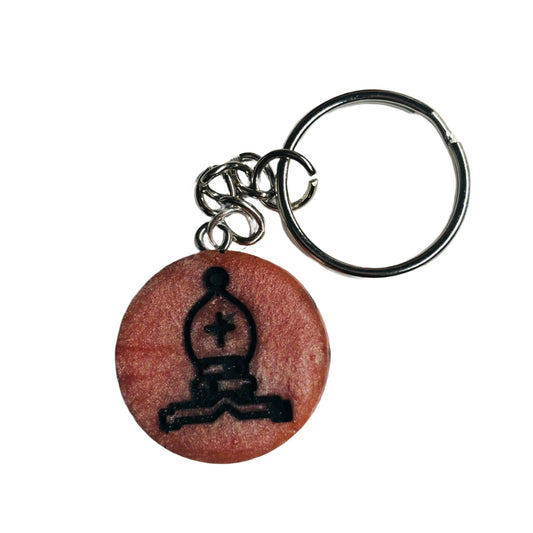 Peach Pink Bishop - Handmade Resin Keychain