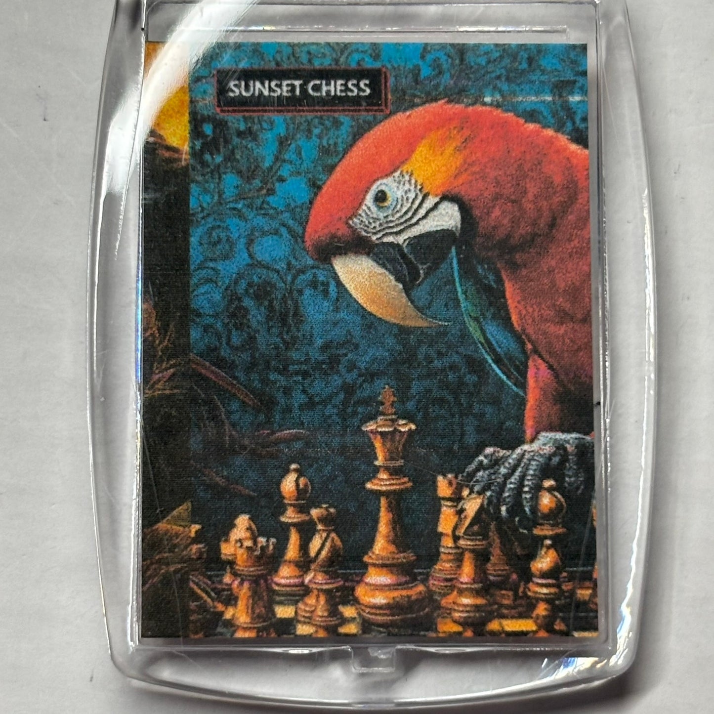 The Parrot - Chess  Photo Keychain