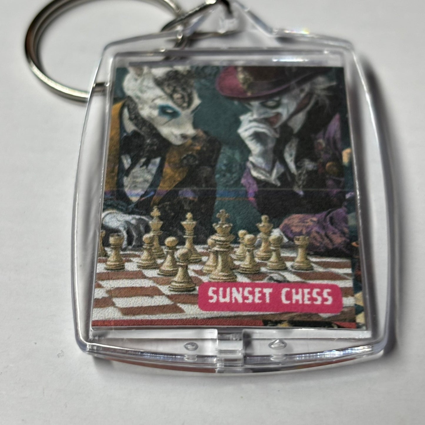 The Mystic Brothers - Sunset Chess Photo Keychain
