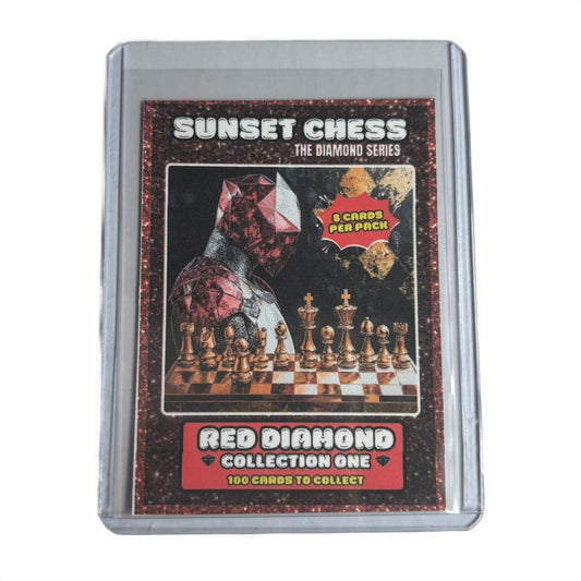 Red Diamond Collection 1 Card Cover - Scrapbook Trading Card