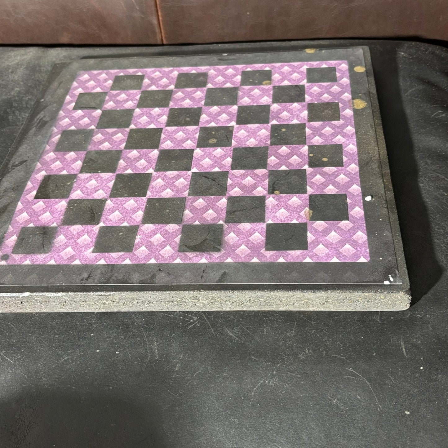 Vintage Purple - Scrapbook Chess Board