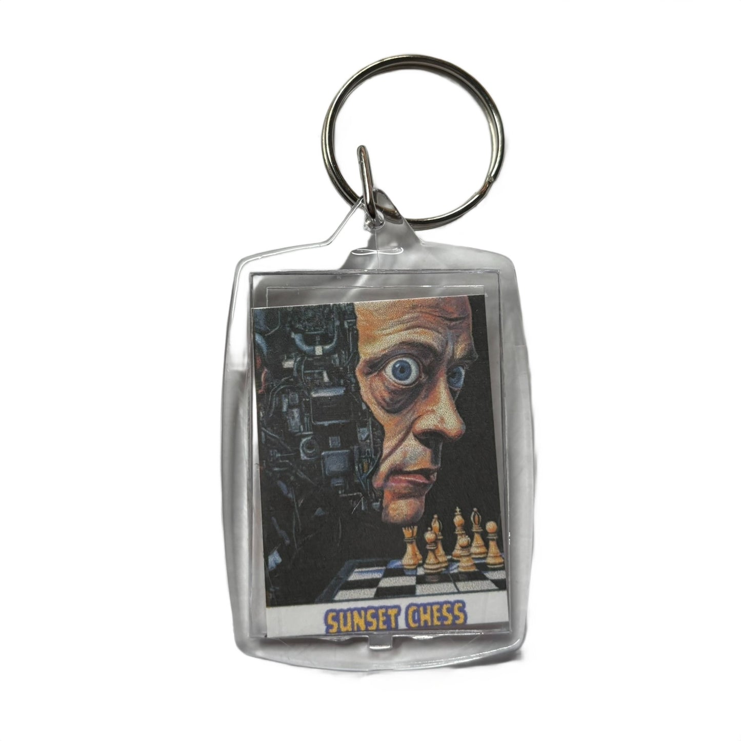 Half Human - Chess  Photo Keychain
