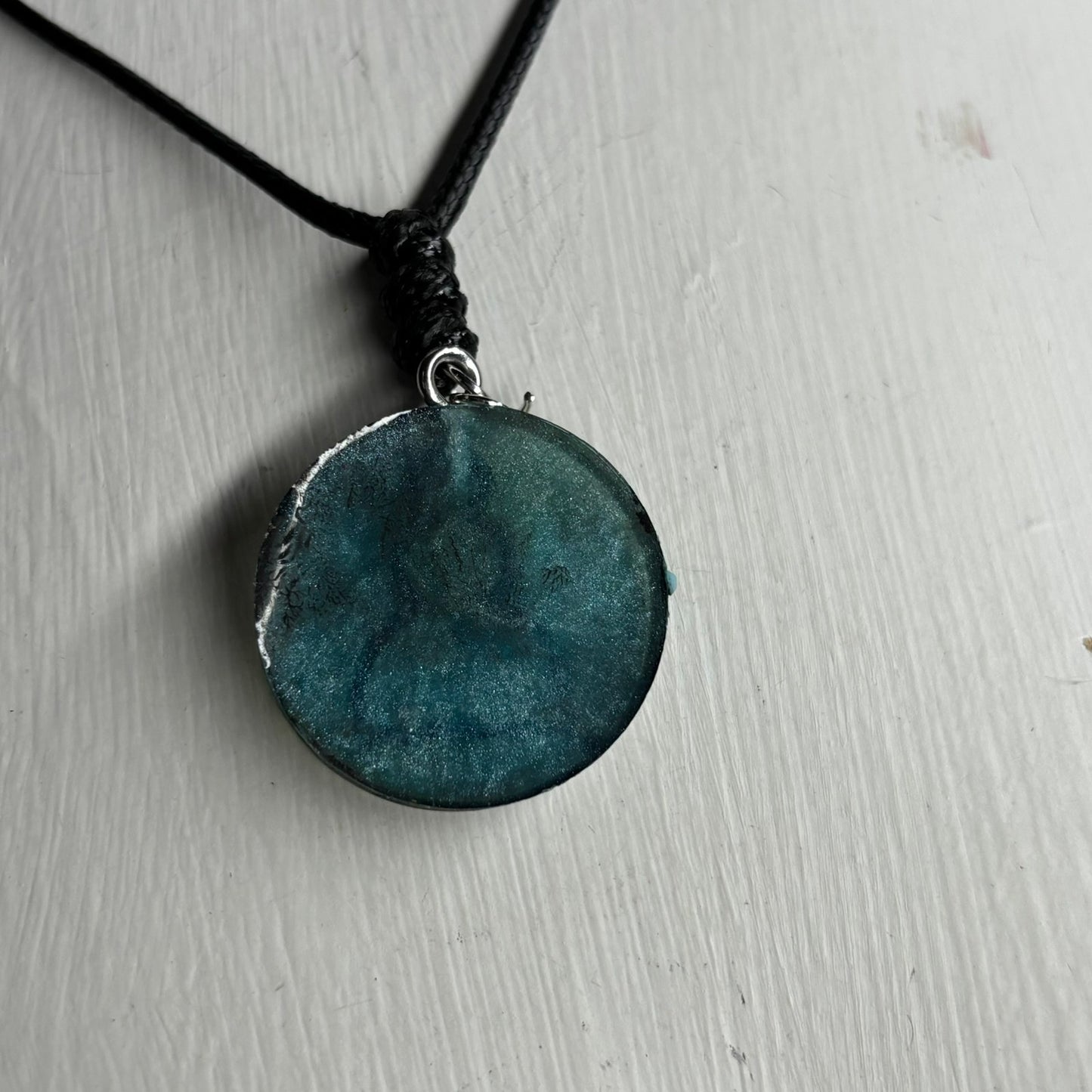 Green Pawn - Handmade Resin Chess Necklace