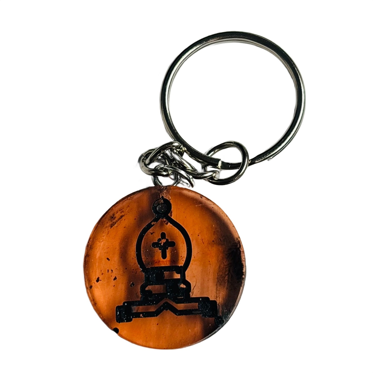 Orange Bishop - Handmade Resin Keychain