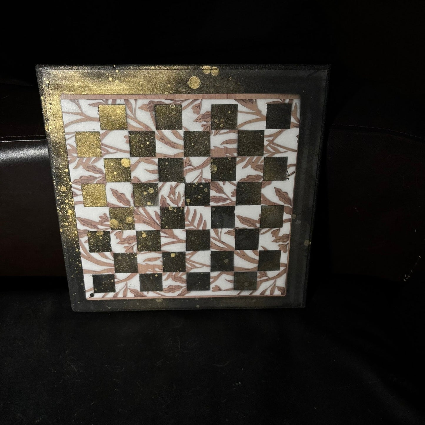 Golden Brown - Scrapbook Chess Board