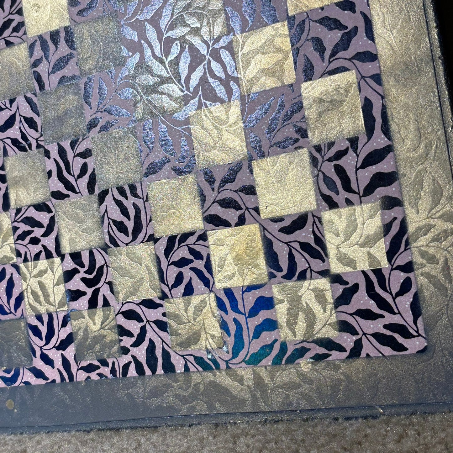 Vintage Gold - Scrapbook Chess Board