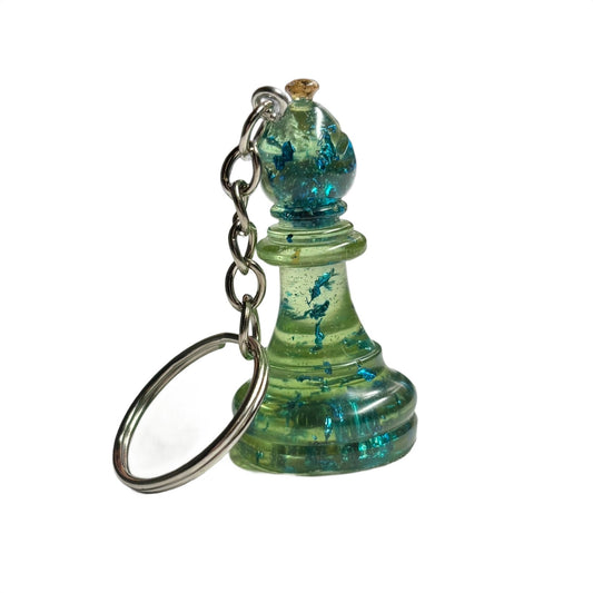 Green Emerald Bishop - Handmade Resin Keychain