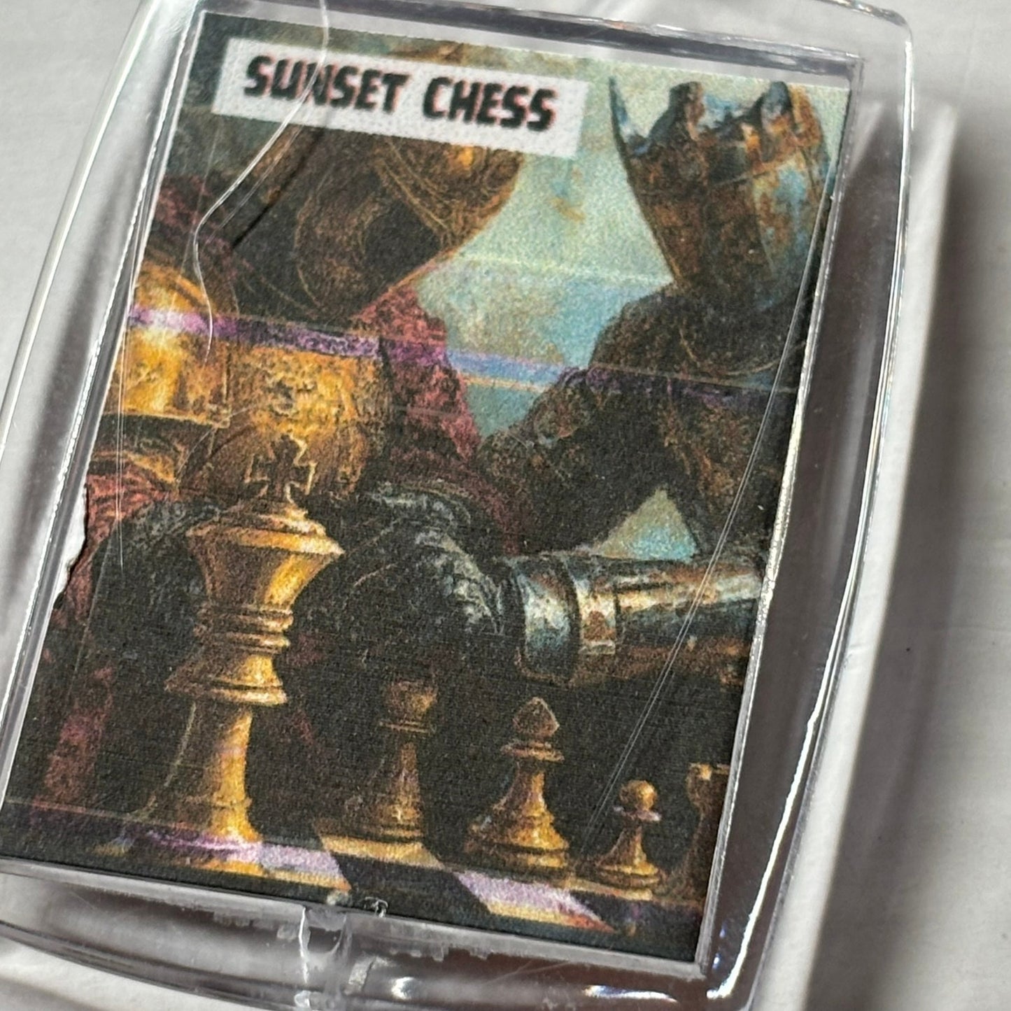 Close Match - Chess  Photo Keychain