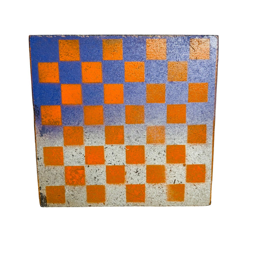 Orange & Purple Fade - Painted Double Sided Chess Board