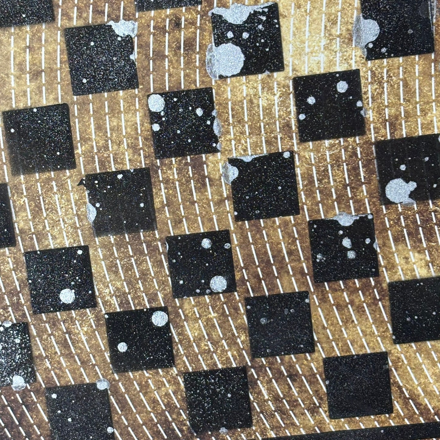 Vintage Brown - Scrapbook Chess Board