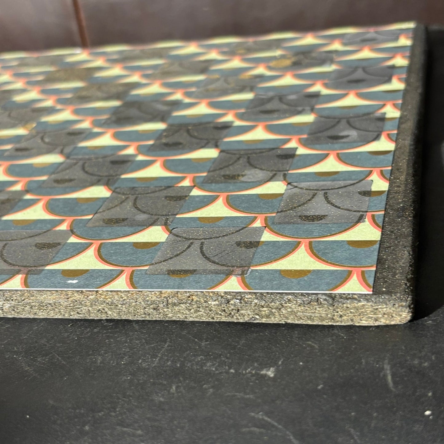 Vintage & Blue - Scrapbook Chess Board