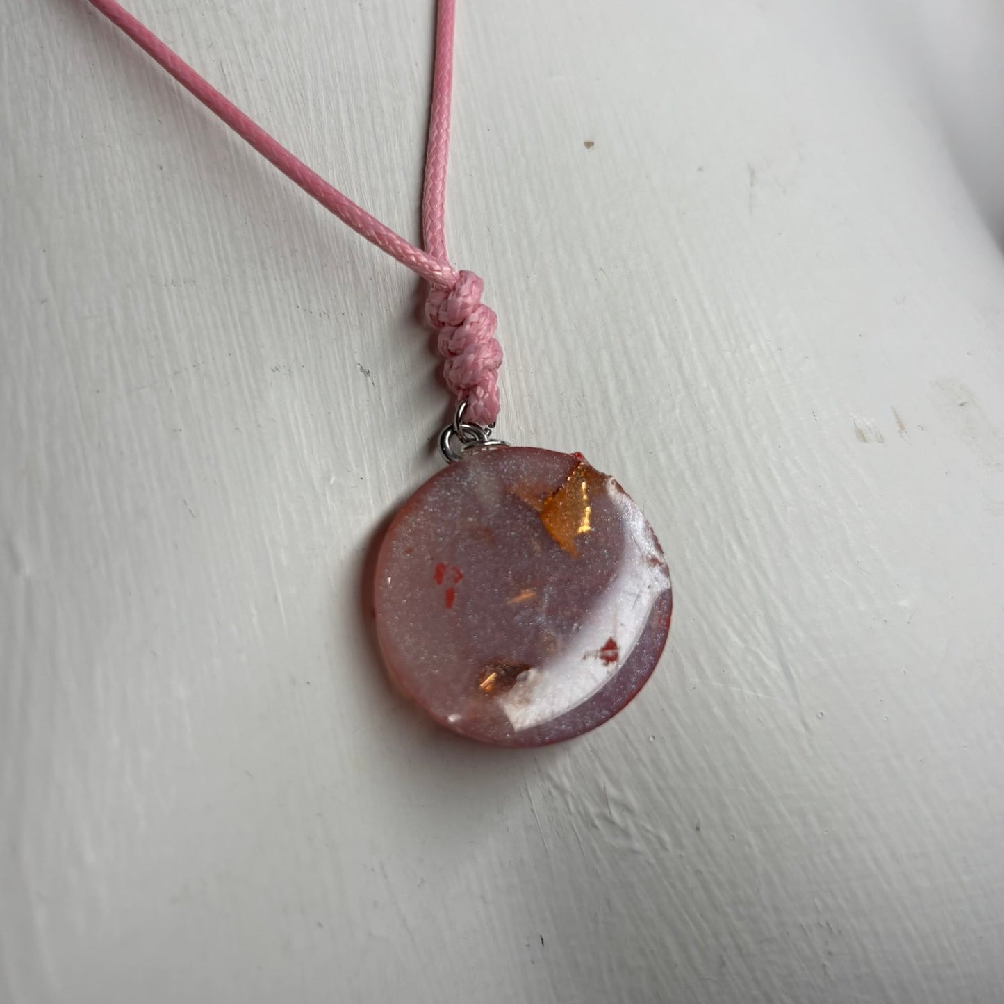 Purple Chrome Knight - Handmade Resin Chess Necklace