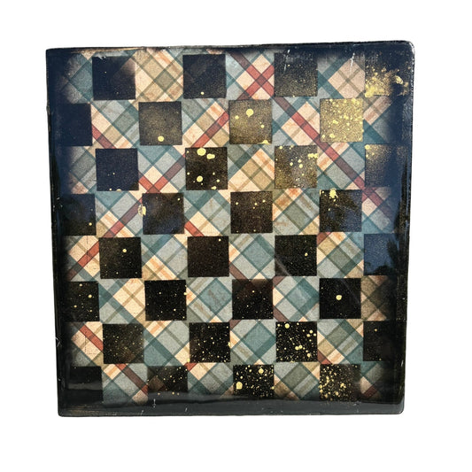Vintage Pattern - Resin Coated Chess Board