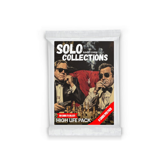 🎁 High Life Solo Collection - Sunset Chess Scrapbook Card Pack (100% off)