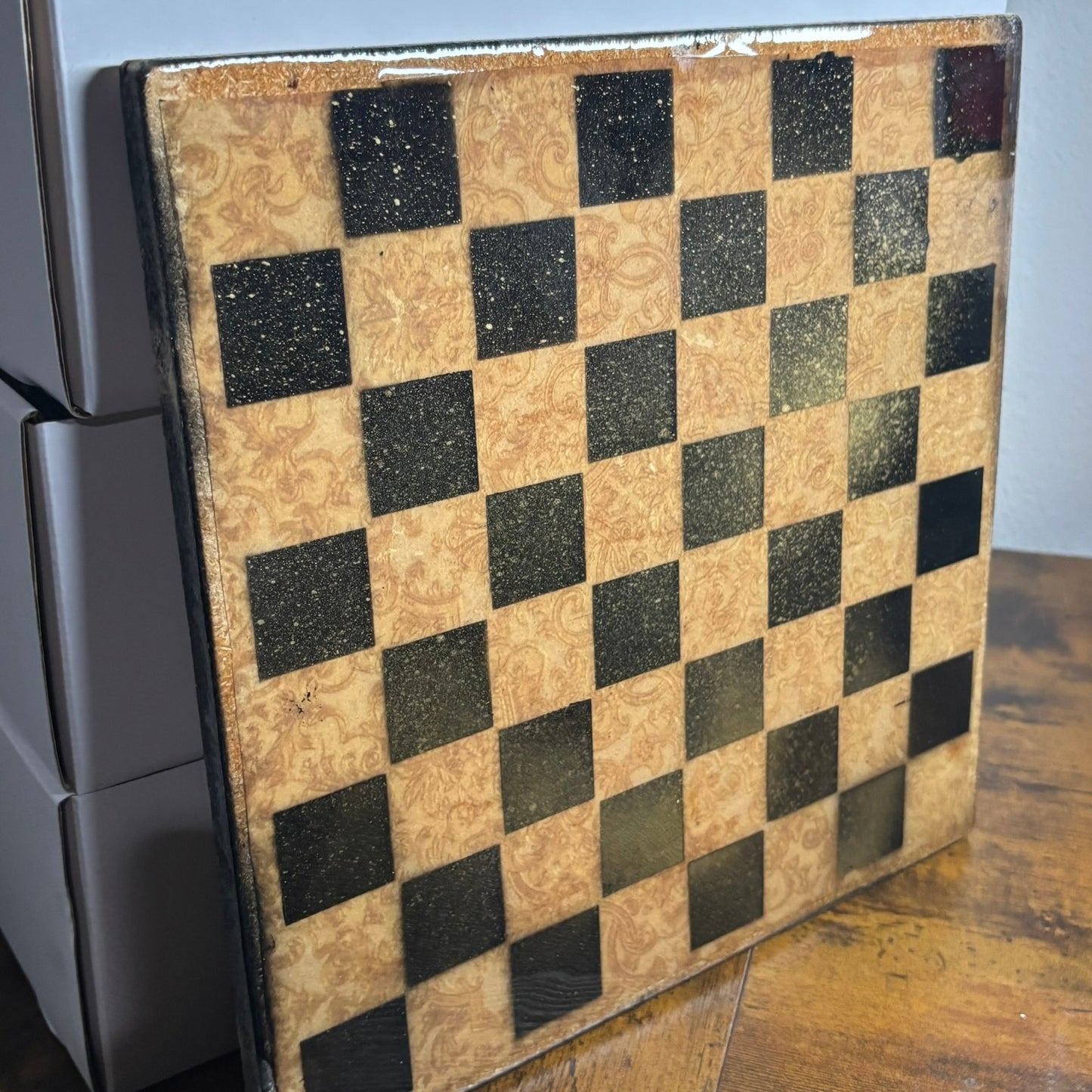 Classic Yellow - Resin Coated Chess Board