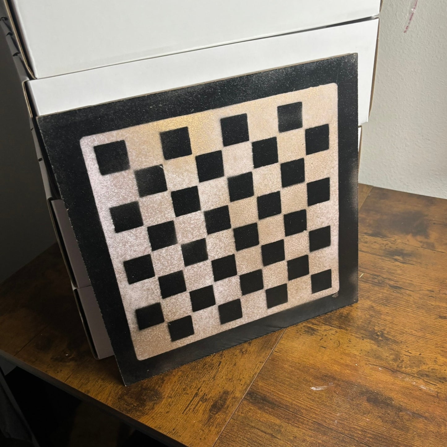 Simple Brown - Painted Chess Board