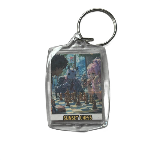 The Gang - Chess  Photo Keychain