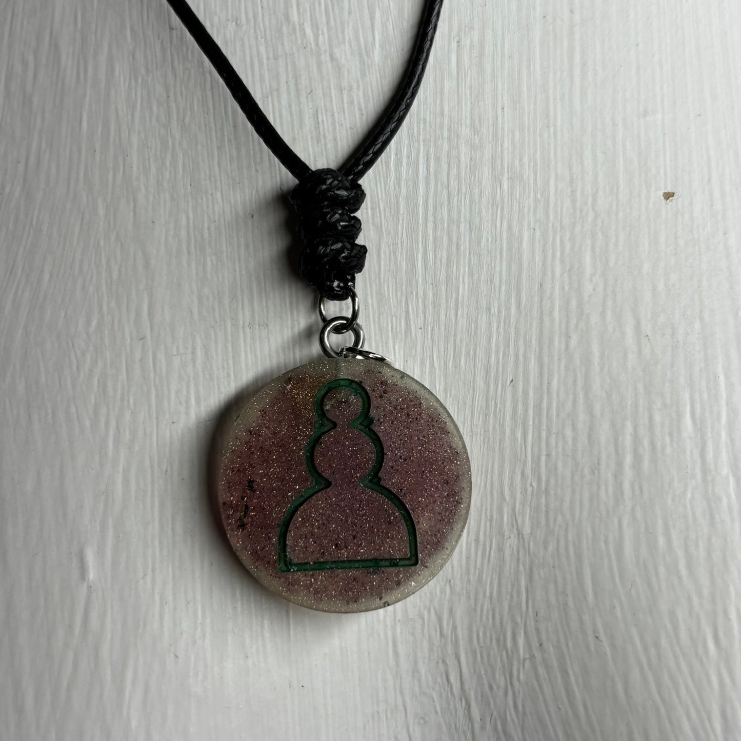 Simple Pawn - Handmade Resin Chess Necklace