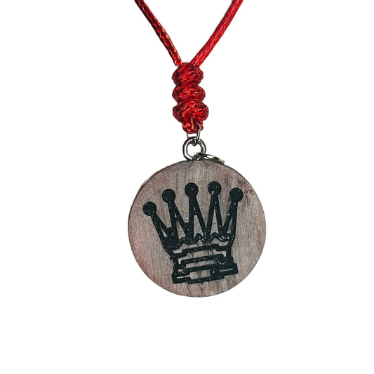 Royal Queen - Handmade Resin Chess Necklace