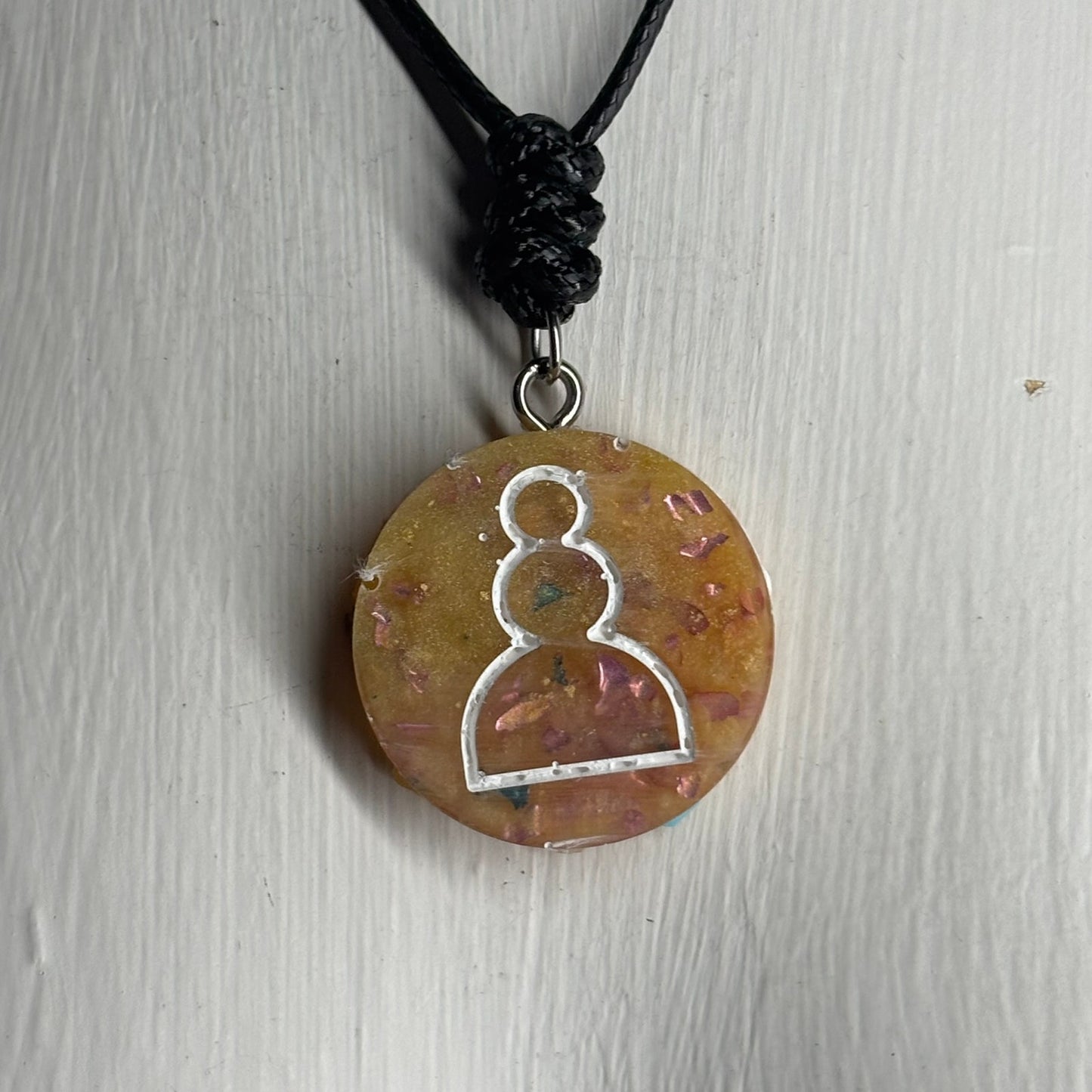 Banana Yellow Pawn - Handmade Resin Chess Necklace