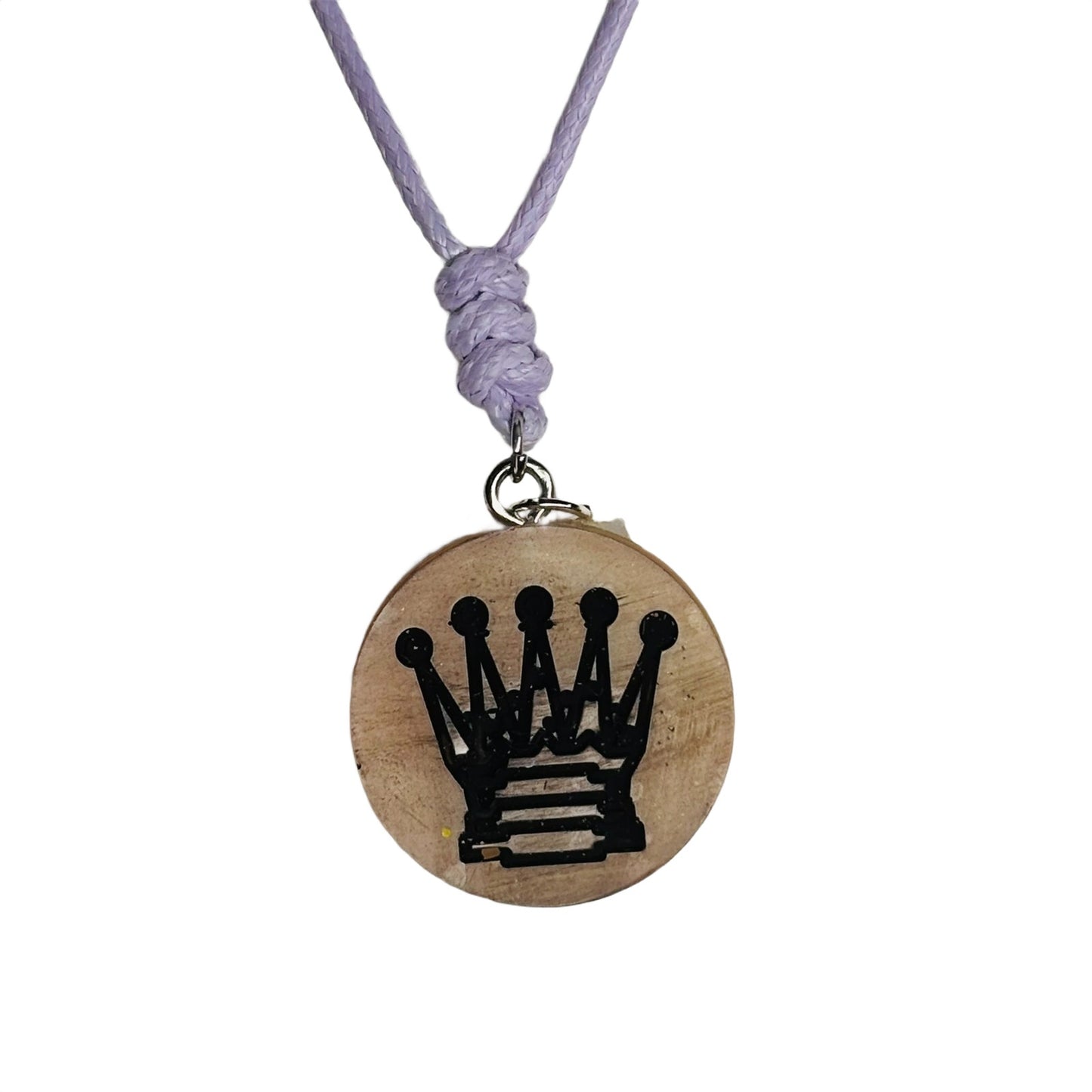 Vintage Queen - Handmade Resin Chess Necklace