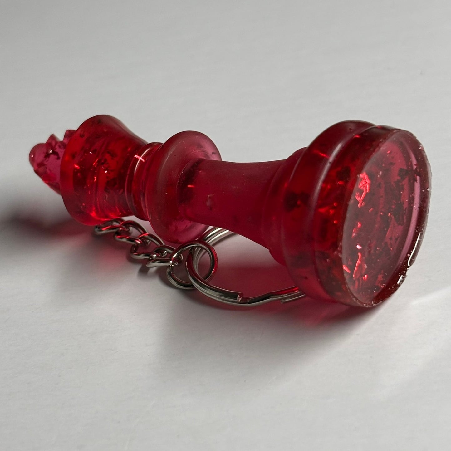 Red Crystal King - Handmade Resin Keychain