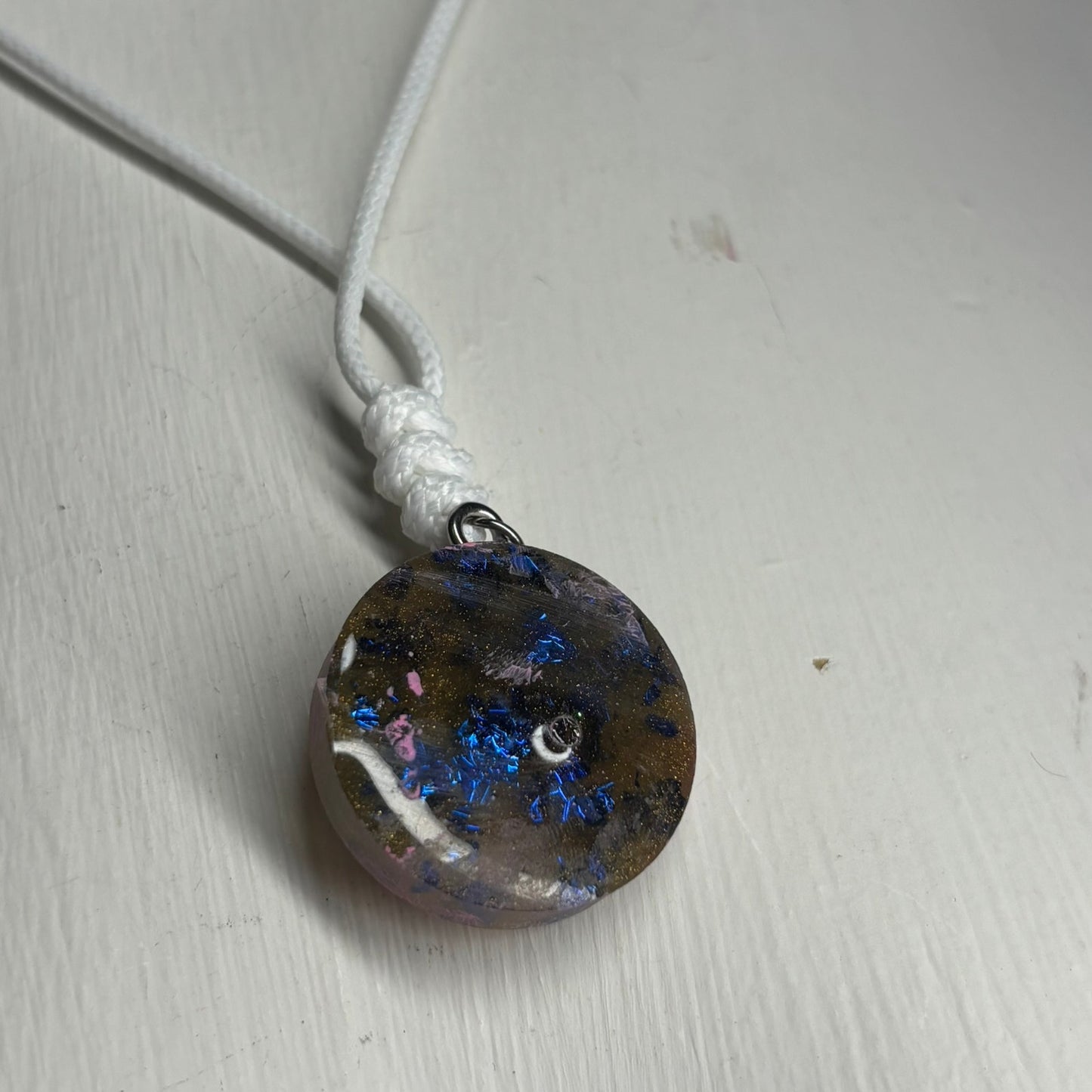 Classic Retro Rook - Handmade Resin Chess Necklace