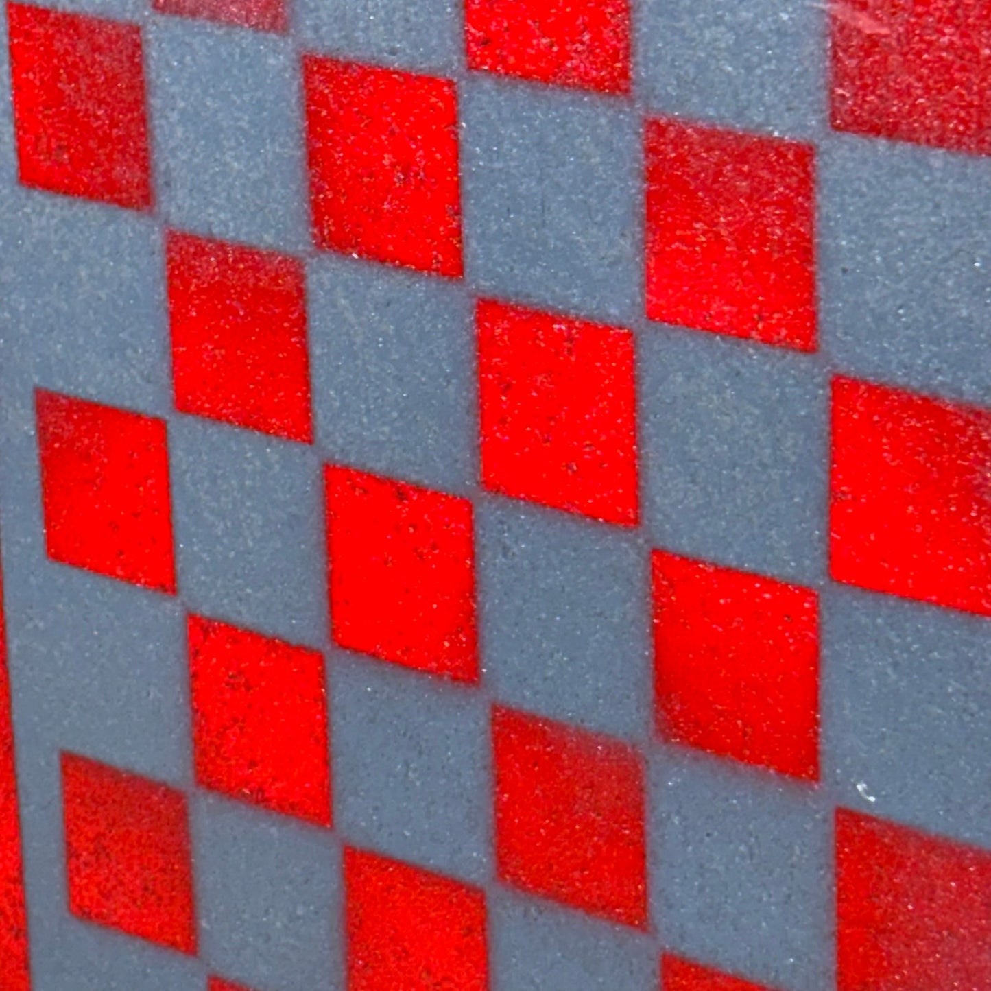 Blue & Red - Painted Chess Board