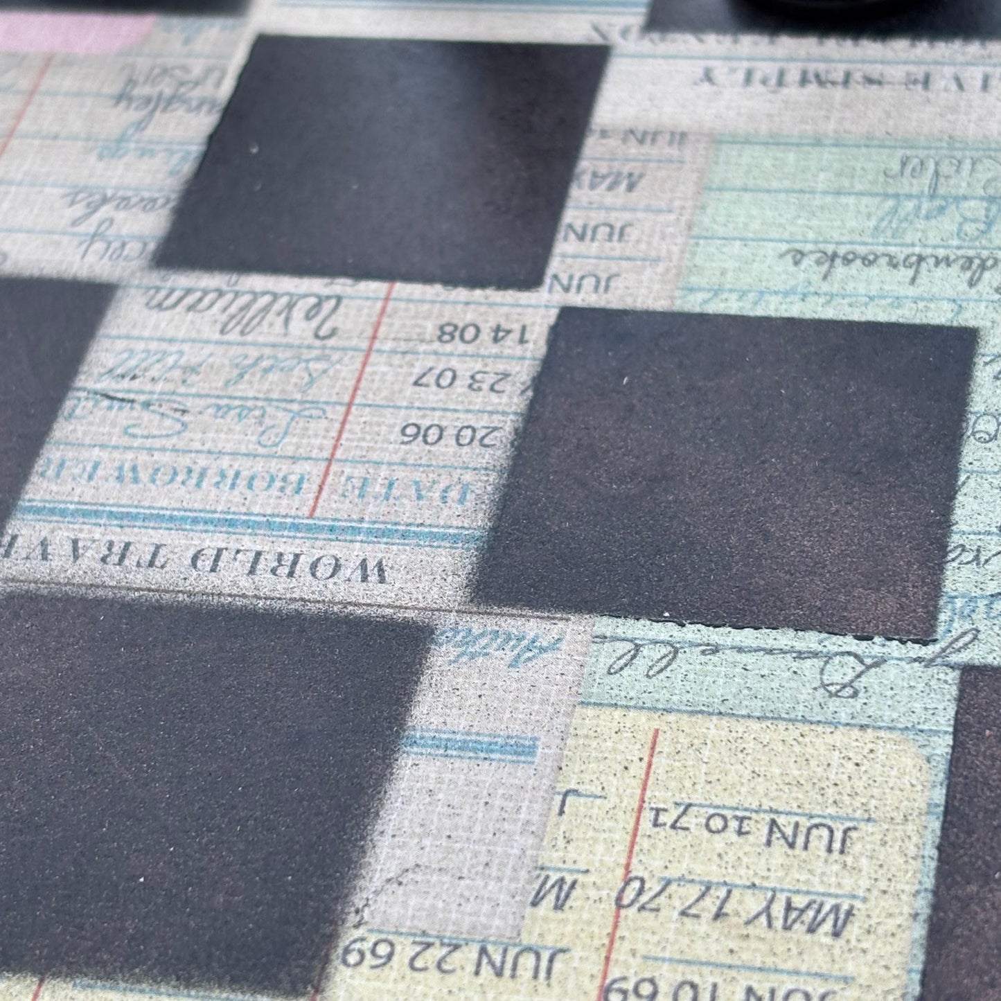 Old Writing - Scrapbook Chess Set