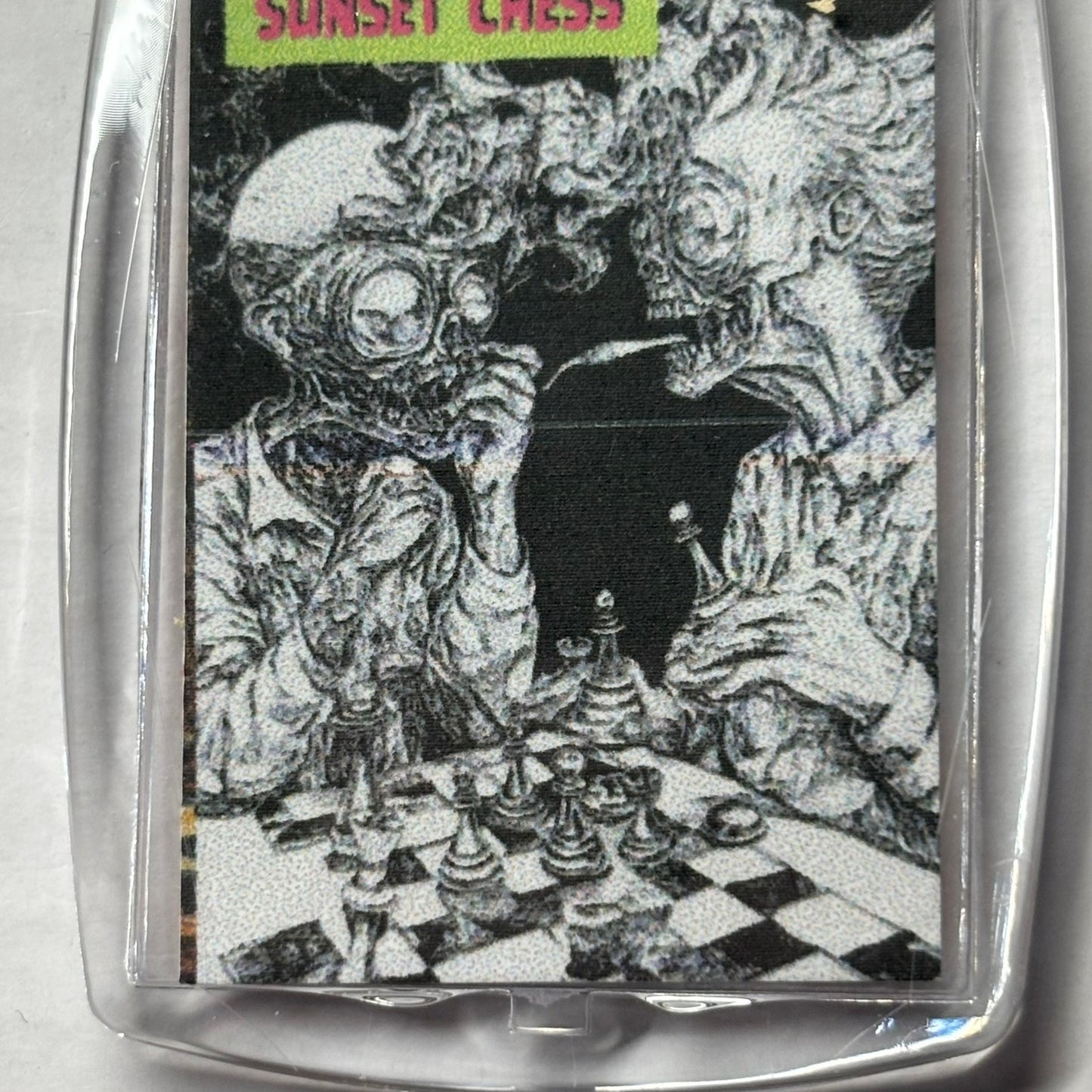 Black & White - Chess  Photo Keychain