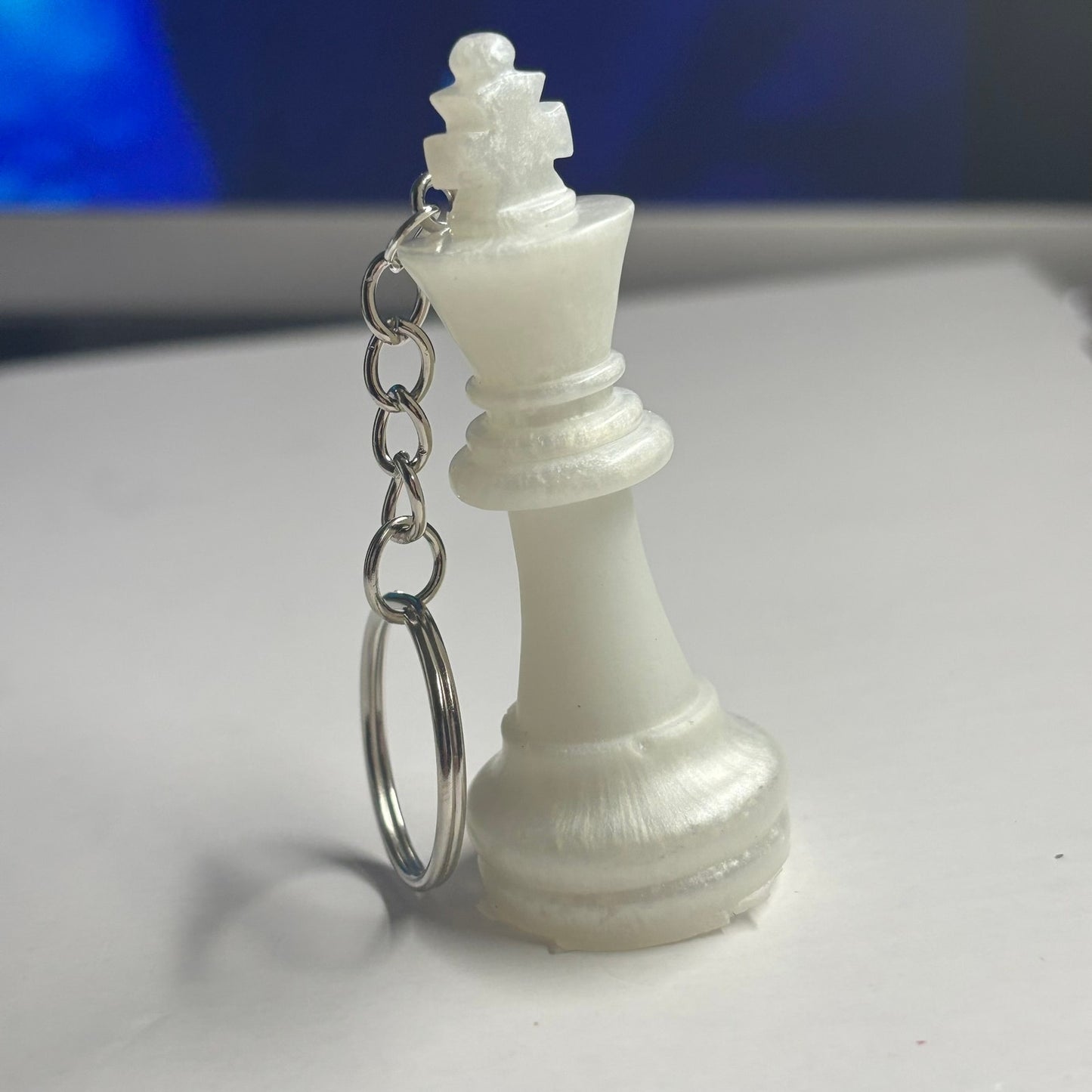 White King - Handmade Resin Keychain