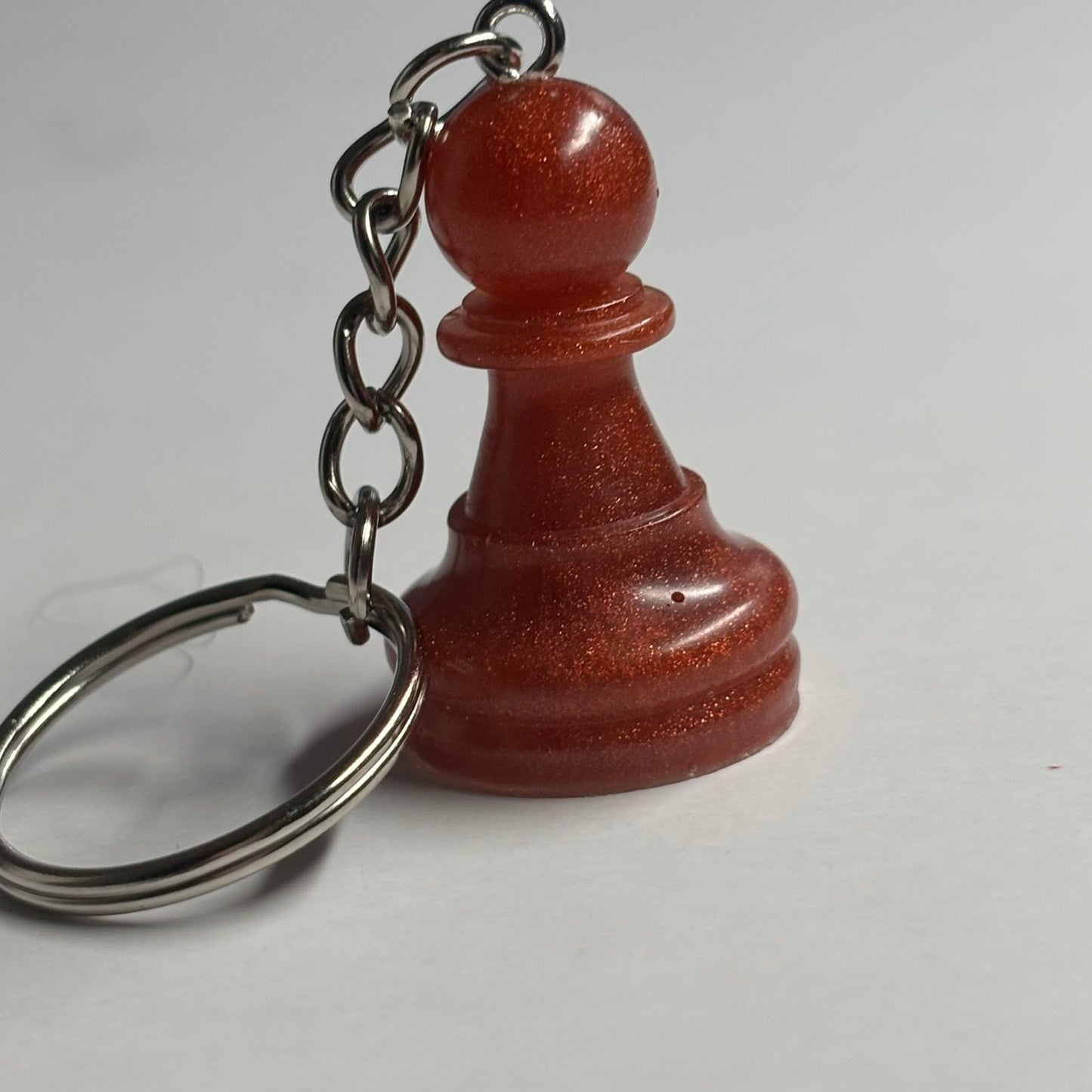 Crimson Red Pawn - Handmade Resin Keychain