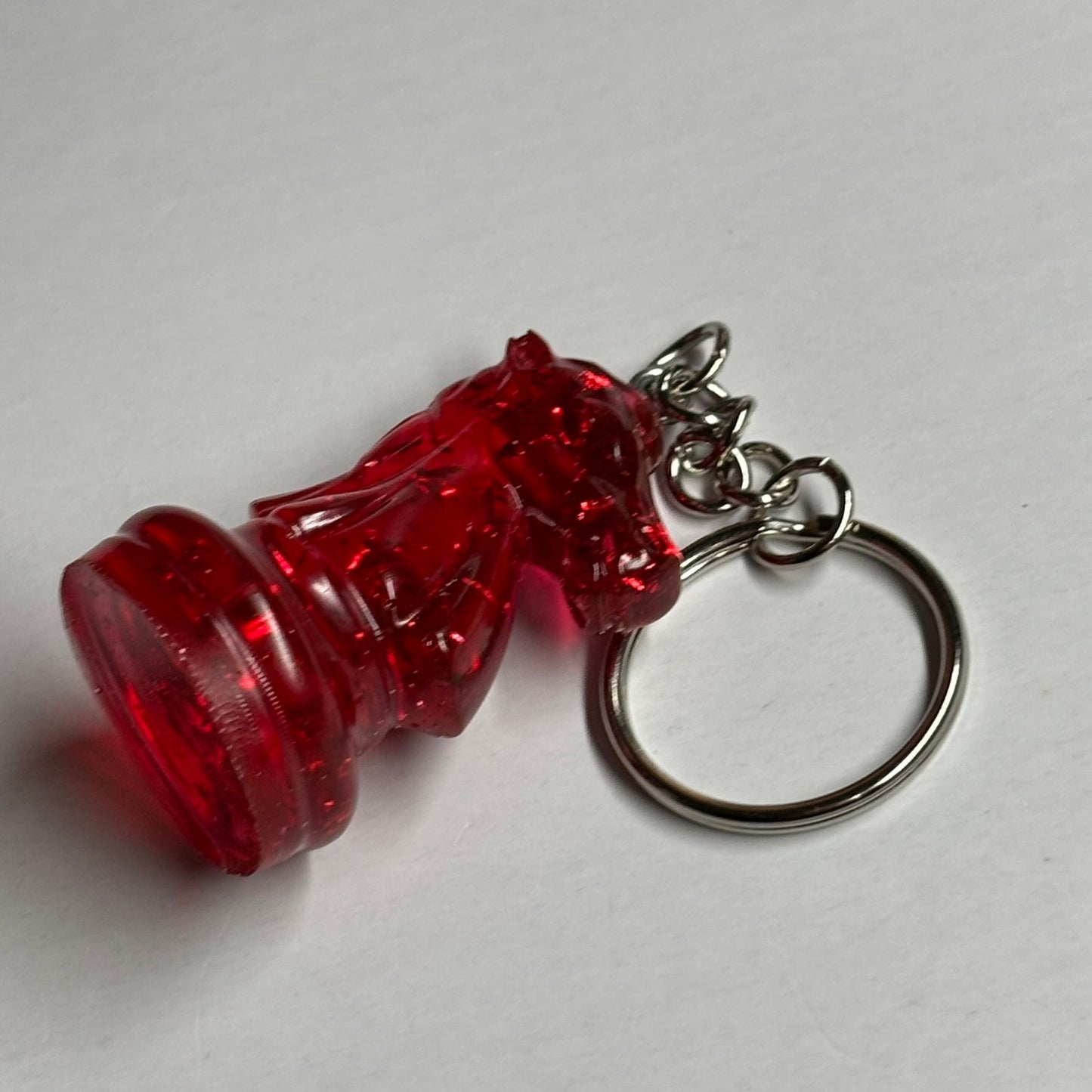 Red Crystal Knight - Handmade Resin Keychain