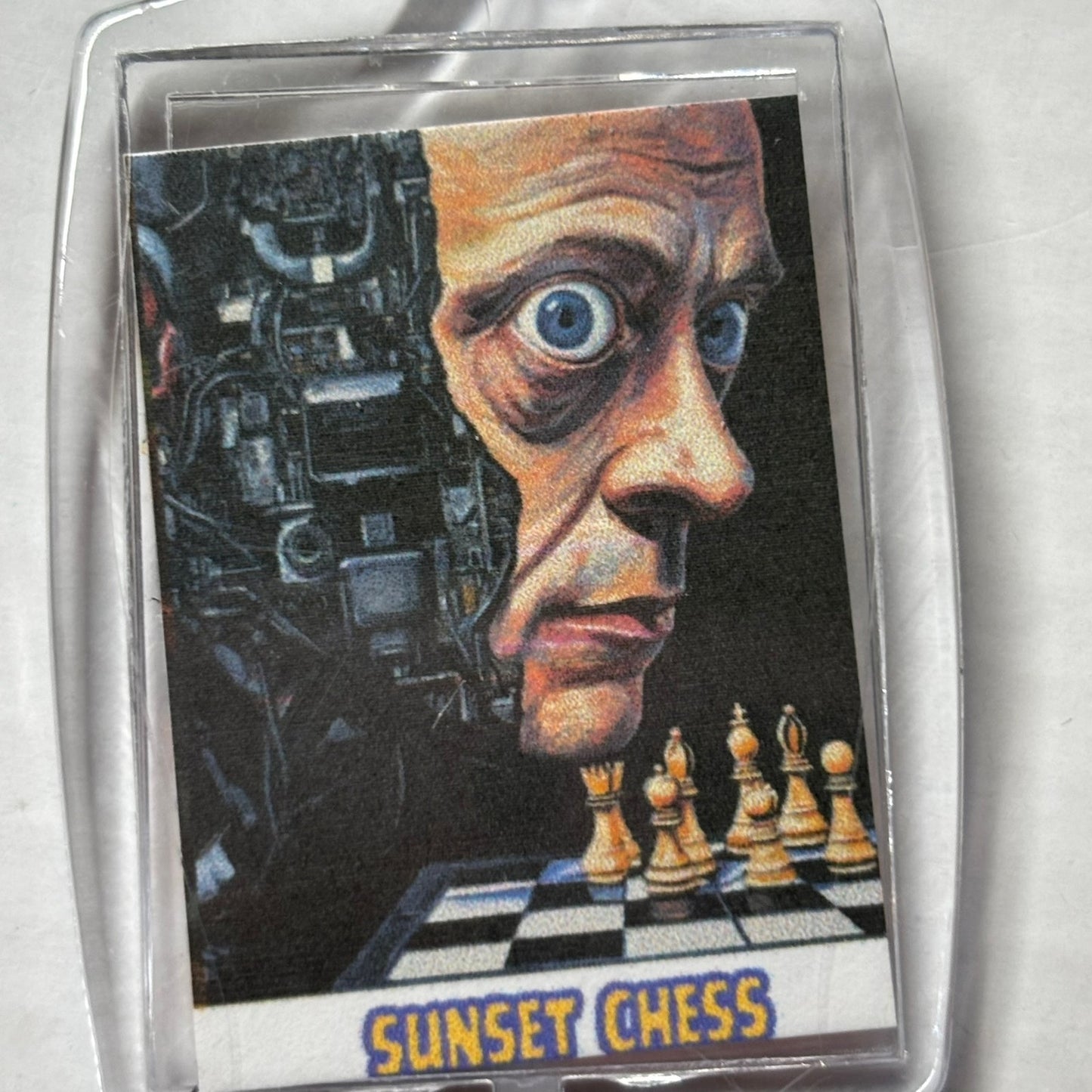 Half Human - Chess  Photo Keychain