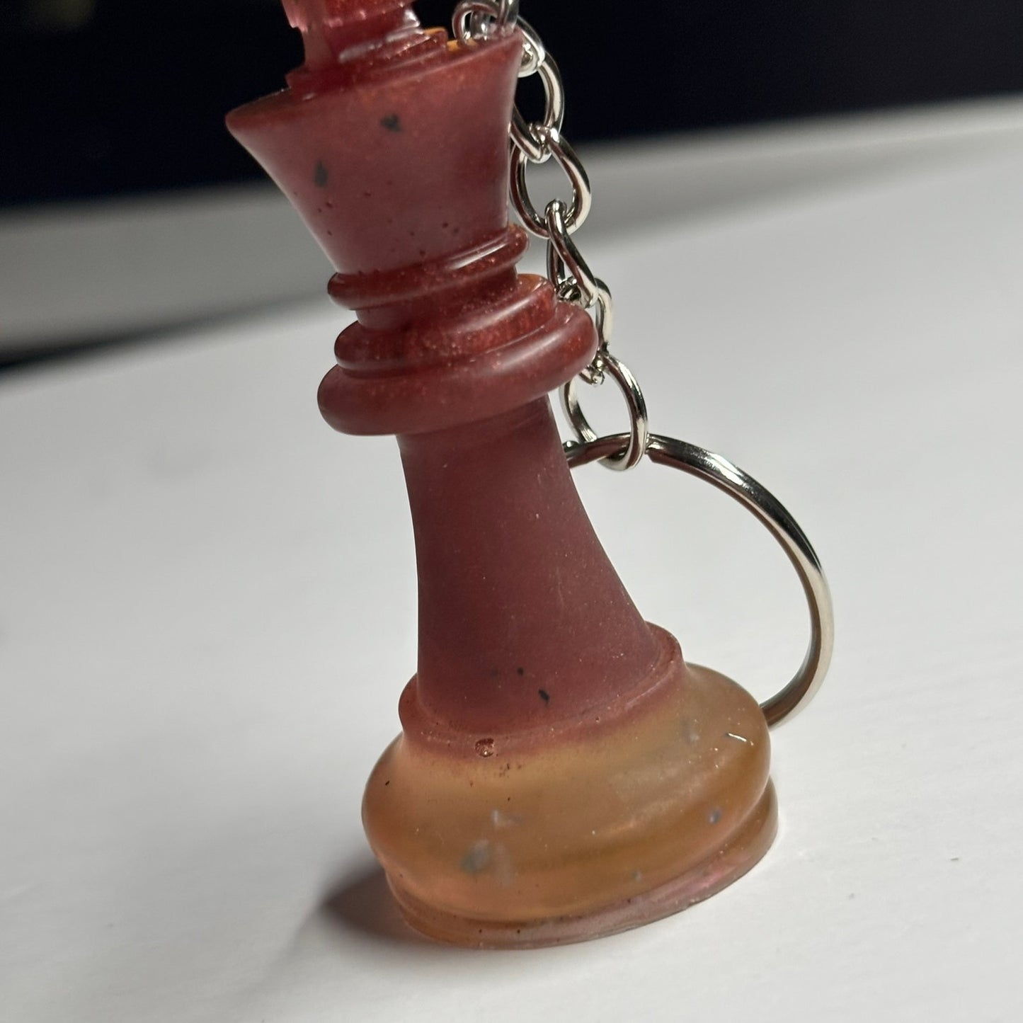 Crimson Red King - Handmade Resin Keychain